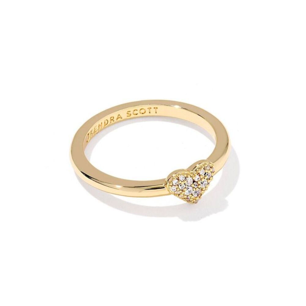 Kendra Scott Anna Pave Band Ring - Gold 8